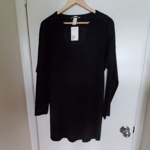 H&M black longsleeve dress